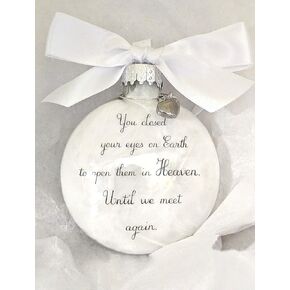 Memorial Christmas Ornament with Cremation Urn Charm