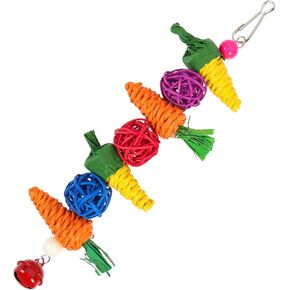 FRCOLOR Parrot Toy Bird Shredder Toy Bird Toys for Parrots Parakeet Toys Foraging Hanging cage Toy Parrot Chewing Toy Parrot chew Toys Lovely suspending Bird Toy Puzzle Acrylic