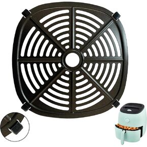Air Fryer Crisper Plate for 6QT DASH Tasti-Crisp Electric Air Fryer Oven, Premium Air Fryer Rack Grill Pan Plate Insert Grate Shelf Grid for 6QT Dash Air Fryers, Non-stick, Dishwasher Safe