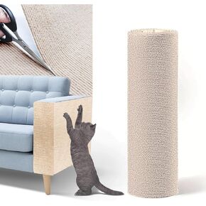 Cat Scratching Board, 78.7"x15.8" Cat Scratching Mat, Cat Scratch Furniture Protector, Trimmable Self-Adhesive Cat Couch Protector, Cat Wall Scratcher, Cat Scratch Pad for Cat Tree Shelves and Post