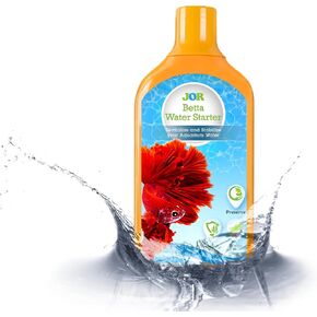 Jor Betta & Axolotl Water Starter, 6.75 oz (200 ml), Remove Chlorine, Chromine from Tap water & Other harmful chemical. for Aquarium Shrimp, Fish, Hermit Crab & Snails