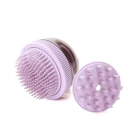 Dog Brush, Cat Brushes for Indoor Cats, Pet Beauty Massage Cleaning Brushes with Dog Shampoo and Conditioner Soap Dispenser for Long and Short Haired Pet Massage to Remove Hair, Purple in Saudi Arabia