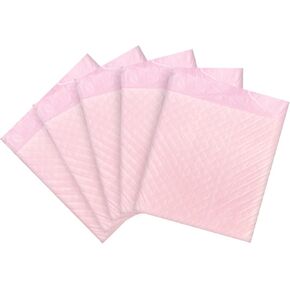 Pet Training Pee Pads with 4-Layer Leak Proof,Disposable Pink Pads for Dogs and Cats with Standard Absorbency and Quick Drying, Large Size -5 Count,24" x 24"