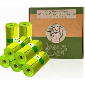 Dog Poop Bags Rolls, biodegradable poop bags, 240 Poop Bags for dogs, dog walking accessories, cat poop bags, leak proof, easy to open, thick and durable.