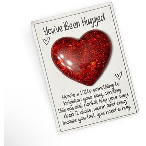Pocket Hug Heart-Chunky Red Glitter in Kuwait