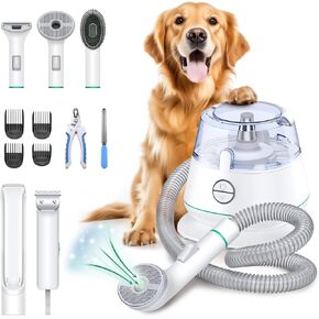 Dog Grooming Vacuum Kit Brush for Shedding, 13000Pa Vacuum Suction 99% Pet Hair, Large Capacity, 52 dB Low Noise Dog Vacuum for Shedding Grooming for Dogs Cats Pets