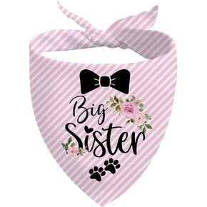 إعلان الحمل عن الحمل على شكل أخت كبيرة للكلاب، دعامة صور للحيوانات الأليفة لإعلان الطفل، باندانا الجرو، وشاح الحيوانات الأليفة لحفلة الكشف عن الجنس in Kuwait