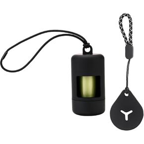 حامل أكياس فضلات الكلاب للمقاود، موزع أكياس فضلات الكلاب صغير الحجم وخفيف الوزن، حامل أكياس نفايات الكلاب، سهل الاستبدال والتنظيف مع موزع واحد و15 كيسًا. (أبيض) in Kuwait