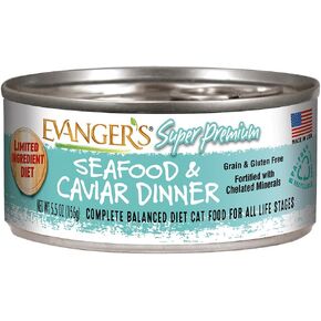 Evanger's Super Premium Rabbit & Quail Dinner for Cats, 24 x 5.5 oz cans