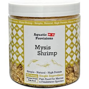 Mysis Fish Food 1.25 oz, Freeze Dried, for Freshwater and Marine Aquarium Fish