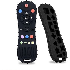 ألعاب مضغ للكلاب الصغيرة لتسنين الجراء، أدوات تدريب على القفص للجراء، تدليك اللثة متعدد الوظائف وتقليل القلق، لعبة تفاعلية آمنة ومضحكة للكلاب الصغيرة والمتوسطة (أسود) in Kuwait