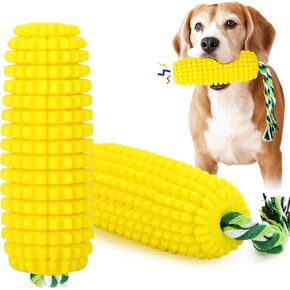 Dog Chew Corn Toy,Dog Toys for Aggressive Chewers Small Medium Large Breed,Interactive Squeaky Dog Tooth Cleaning Tool Water Float Toy,Suitable for Small,Medium and Large Dogs