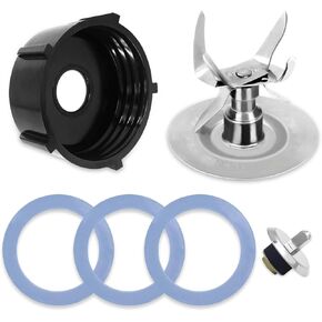 6PCS Blender Accessories, Replacement Parts Compatible with Oster Osterizer Blender Blades, Juicer Accessories with Bottom Cap 3 Rubber O Ring Seal Gasket Coupling Stud Slinger Pin Kit