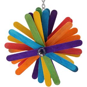 Bird Toys, Parrot Toys for Large Birds Wood African Grey Parrots Macaws Cockatoos Parrot chew Toys Aviary Hanging Toys
