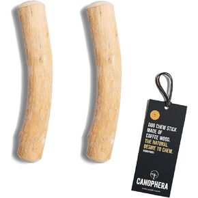 Dog CHEW Stick Made of Coffee Tree Wood Medium - 2 Pack