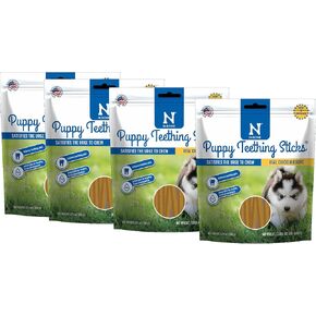 HDP N-Bone Puppy Teething Stick Treat Bundle Flavor:Chicken Size:Teething 6 Pack