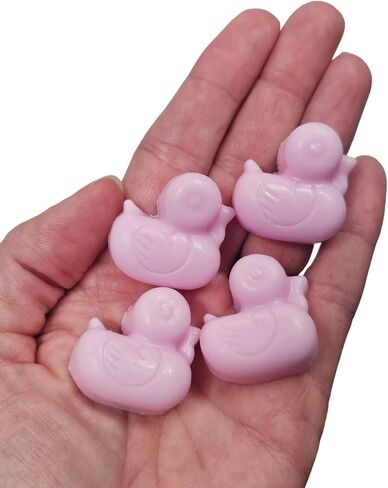 Rubber Duck Soap Baby Shower Favors - Scented Bedtime Bath Soaps Gender Reveal Party Pack of 25 (PINK) in Saudi Arabia