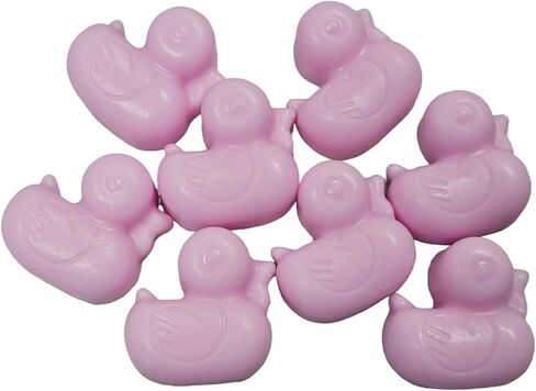 Rubber Duck Soap Baby Shower Favors - Scented Bedtime Bath Soaps Gender Reveal Party Pack of 25 (PINK) in Saudi Arabia