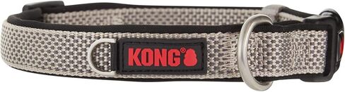 KONG Comfort Neoprene Padded Dog Collar offered by Barker Brands Inc. (Medium, Blue) in Saudi Arabia