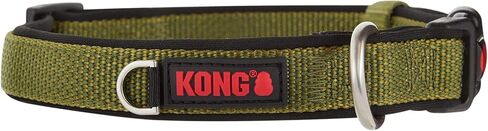 KONG Comfort Neoprene Padded Dog Collar offered by Barker Brands Inc. (Medium, Blue) in Saudi Arabia