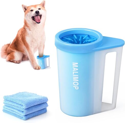 Dog Paw Cleaner Pet Paw Cleaner with Handle Paw Washer for Medium Dogs in Saudi Arabia