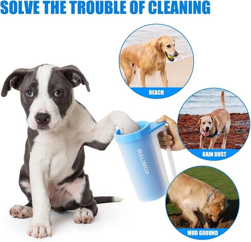 Dog Paw Cleaner Pet Paw Cleaner with Handle Paw Washer for Medium Dogs in Saudi Arabia