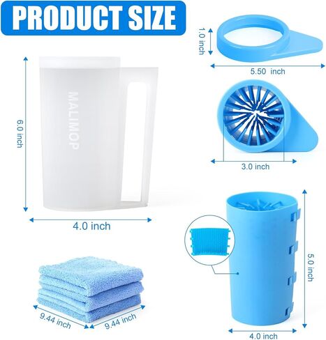 Dog Paw Cleaner Pet Paw Cleaner with Handle Paw Washer for Medium Dogs in Saudi Arabia