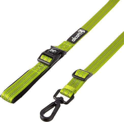 alcott Weekender Leash with Reflective Stitching & Neoprene Padding, Adjusts 3' to 5' Long, Green in Saudi Arabia
