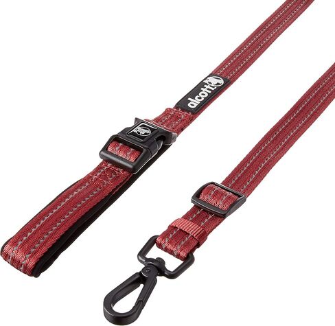 alcott Weekender Leash with Reflective Stitching & Neoprene Padding, Adjusts 3' to 5' Long, Green in Saudi Arabia