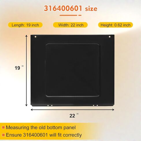 Upgraded 316400601 Oven Bottom Panel Unit, Durable Range Oven Bottom Panel Replacement Parts Compatible with frigidaire, gibson, kenmore, tappan, crosley in Kuwait