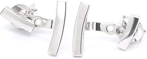 سترة أذن بقضيب مزدوج من الفضة الإسترليني عيار 925 in Kuwait