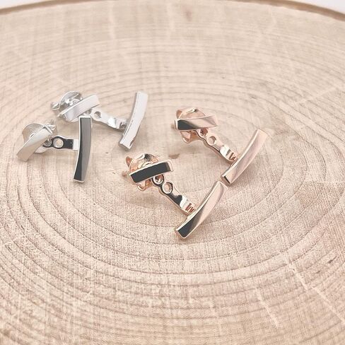 سترة أذن بقضيب مزدوج من الفضة الإسترليني عيار 925 in Kuwait