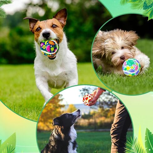 36 Pcs Summer Dog Tennis Balls 2.5 Inches Toy Ball for Small Medium Large Dogs Durable Teething Chew Toys for Aggressive Dogs Exercise Training Catching, 3 Styles in Saudi Arabia