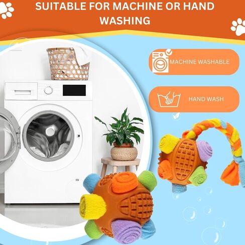 Interactive DogToys Hidden Food Puzzle Ball Encourage Natural Foraging Skills,Slow Food Training to Relieve Boredom and Stimulating.(Orange) in Saudi Arabia