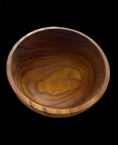 eco friendly, healthy Natural teak Wooden Bowls Hand-Carved Dip Tray Bowl Ideal for Appetizers, Dips, Sauce, Nuts, Olives, Seeds, Desserts made by Balinese artisans (open, Small) in Saudi Arabia