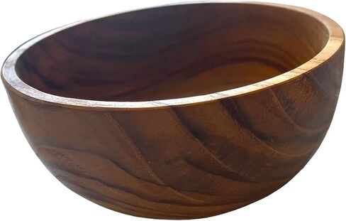 eco friendly, healthy Natural teak Wooden Bowls Hand-Carved Dip Tray Bowl Ideal for Appetizers, Dips, Sauce, Nuts, Olives, Seeds, Desserts made by Balinese artisans (open, Small) in Saudi Arabia