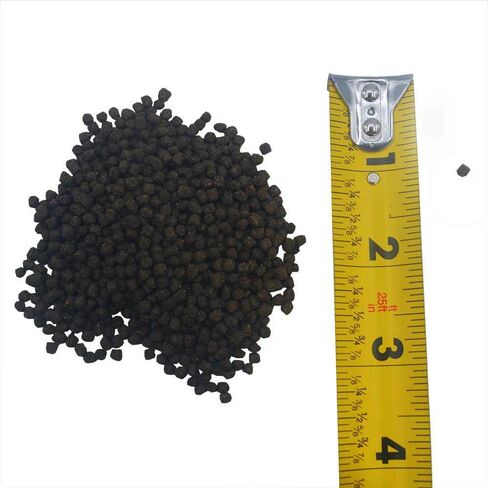 فيشر أكواتيكس كوي طعام الأسماك 2.0 رطل - كوي حمية صغيرة 3 مم الكريات العائمة طعام الأسماك للبرك، كوي الغذاء الخريف الربيع الصيف الشتاء طعام السمك الذهبي in Saudi Arabia