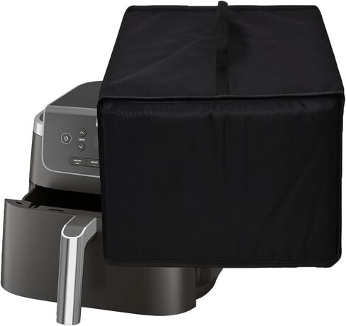 Air Fryer Dust Cover Heat-Resistant Waterproof Protective Cover Nylon Fabric Air Fryer Cover for Ninja Air Fryer Pro AF141 4-in-1 with 5 QT Capacity (Black) in Kuwait