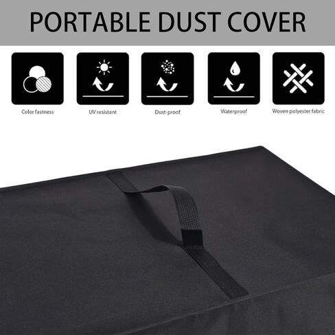 Air Fryer Dust Cover Heat-Resistant Waterproof Protective Cover Nylon Fabric Air Fryer Cover for Ninja Air Fryer Pro AF141 4-in-1 with 5 QT Capacity (Black) in Kuwait
