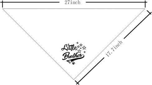 Little Brother Dog Bandana، Dog Bandana، ملحقات وشاح أبيض للكلاب الأليفة، وشاح مثلث يكشف عن جنس الكلاب الأليفة، باندانا لطيفة ومضحكة للكلاب، باندانا للكلاب الصغيرة والمتوسطة والكبيرة (C9) in Saudi Arabia