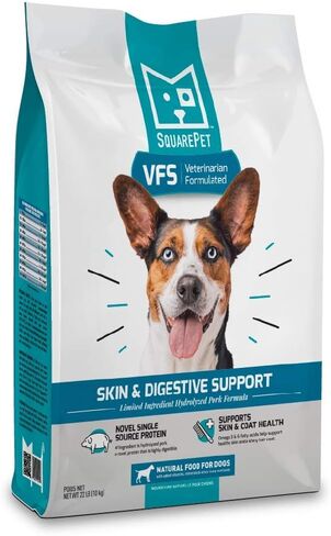 Veterinarian Formulated Solutions Hydrolyzed Protein Skin and Digestive Support Dry Dog Food, Help with Hot Spots, Itchiness Pork Flavor 22lbs in Saudi Arabia