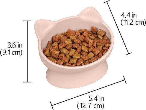 Kitty City Raised Cat Food Bowl Collection/Stress Free Pet Feeder and Waterer and Slow Feed Bowls in Saudi Arabia