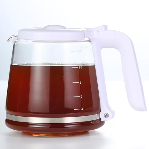 12-Cup Replacement Glass Carafe, Compatible with Mr. Coffee (#RF, LM, PC and SC Series - Black Handle) in Saudi Arabia