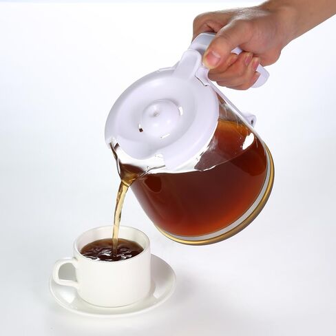 12-Cup Replacement Glass Carafe, Compatible with Mr. Coffee (#RF, LM, PC and SC Series - Black Handle) in Saudi Arabia