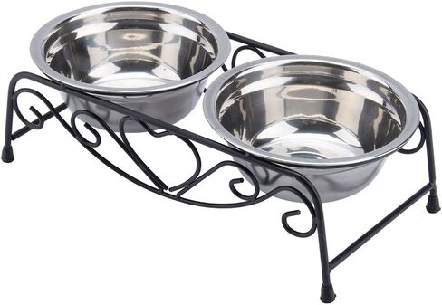 وعاء الكلب محطة تغذية الحيوانات الأليفة، أوعية الطعام والماء المصنوعة من الفولاذ المقاوم للصدأ للقطط والكلاب والجرو المزدوج والحيوانات الأليفة وطبق تغذية المياه in Kuwait