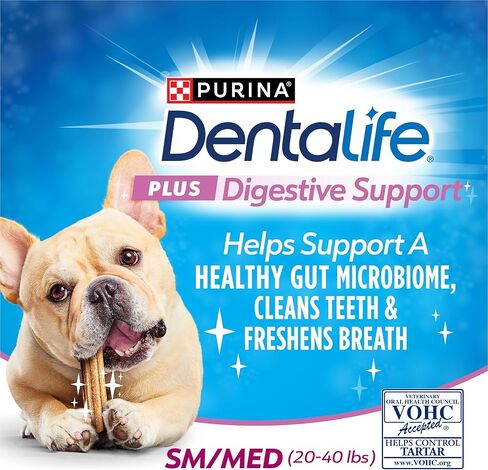 Dentalife Purina Plus Digestive Support Chicken and Pumpkin Flavor Small/Medium Dog Dental Chews - 6 oz. Pouch in Saudi Arabia