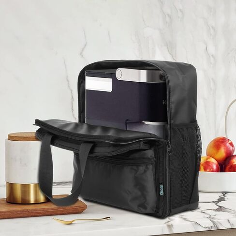 Beautyflier Coffee Maker Carrying Bag for Keurig K-Mini or K-Mini Plus, Coffee Maker Travel Bag, Single Serve Coffee Brewer Carrying Case with Multiple Pockets for K-Cup Pods, Black (Bag Only) in Saudi Arabia