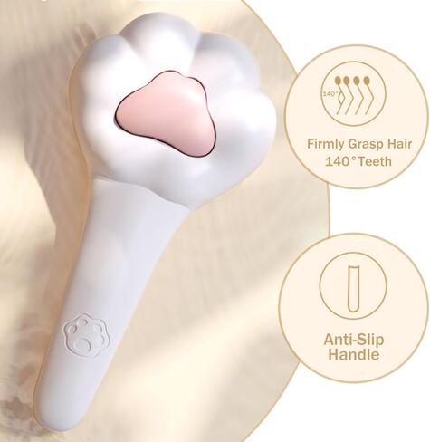 2023 فرشاة جديدة للعناية بشعر الحيوانات الأليفة للقطط أو الكلاب، نمط مخلب القطط، فرش تساقط الشعر الطويل القصير للحيوانات الأليفة، فرشاة مشط ذاتية التنظيف من Achicklead للقطط تزيل تشابك الفراء السائب (زر التحرير) in Kuwait