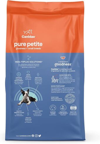 Canidae Pure Petite Premium Freeze-Dried Raw Coated Puppy Food for Small Breeds, Real Salmon Recipe, 10 lbs, Grain Free in Saudi Arabia