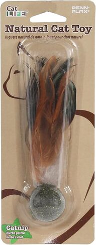 Penn-Plax Cat-Life Natural 5-Piece Toy Bundle for Cats – Contains Silvervine and Compressed Catnip – 2 Wands, 1 Pack of Silvervine Sticks, and 2 Birdies in Saudi Arabia